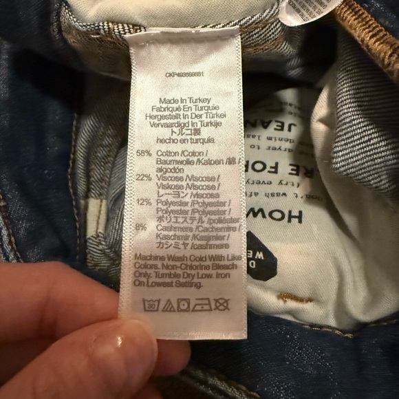 Madewell Curvy Superwide Leg Jeans - Soft Drape Denim - Picture 7 of 10